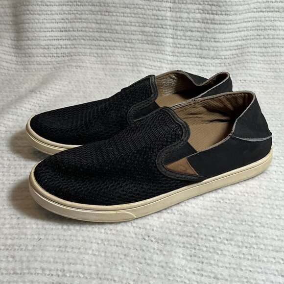 OluKai Pehunia Breathable Slip On Shoe Black Women’s‎ Size 7 - Picture 3 of 14